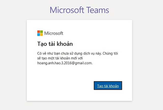 Hướng dẫn đăng ký Microsoft Teams miễn phí 3