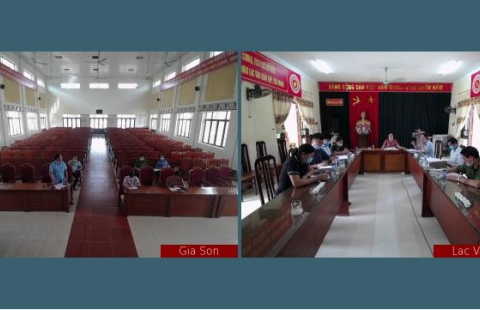 Hỗ trợ UBND Huyện Nho Quan họp trực tuyến
